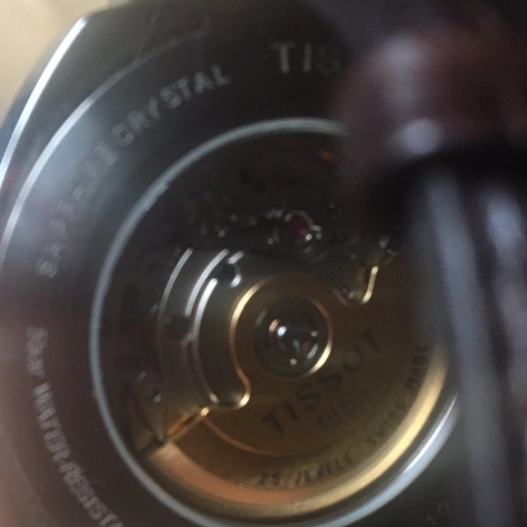 Lightly Used Tissot Dress Watch w/ Leather 'Croc' style band Automatic ETA 2824 - Picture 5 of 8